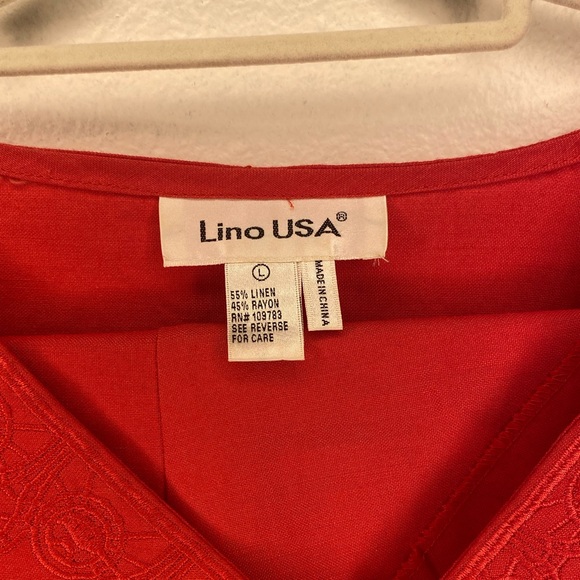 Lino Linen Red Outfit - Picture 6 of 8